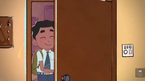 Emotions and memories of the last day of exam {Animation film of rumble