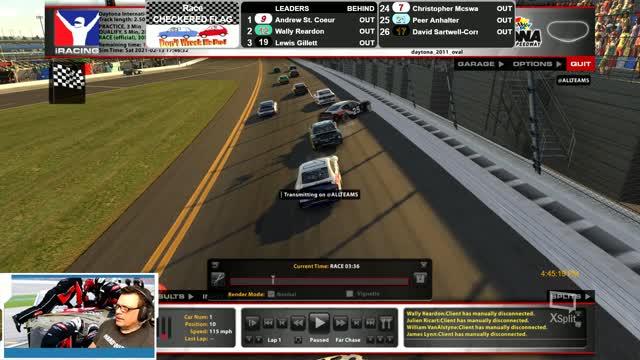 iRacing Xfinity at Daytona - didn't even make to the first turn - Loserrrrrs