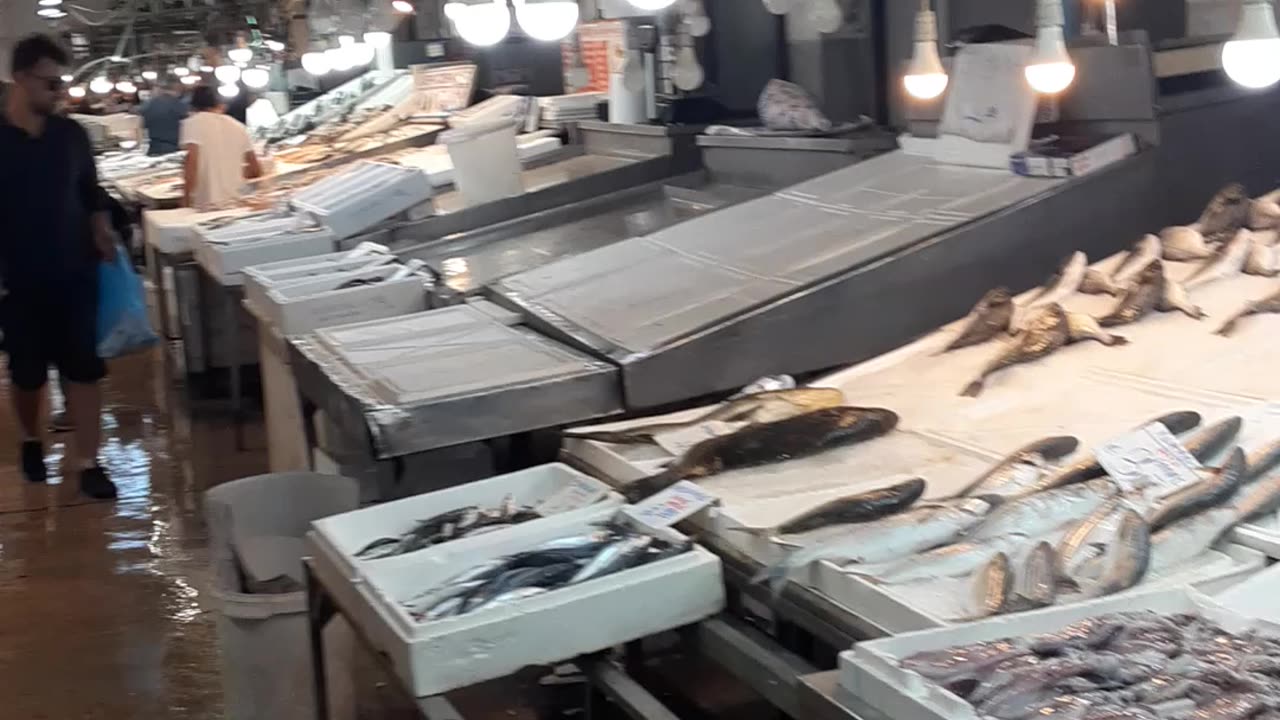 Athens Central market-Fish Section