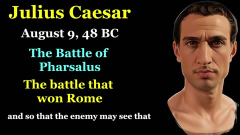 Julius Caesar - In English Battle of Pharsalus Speech