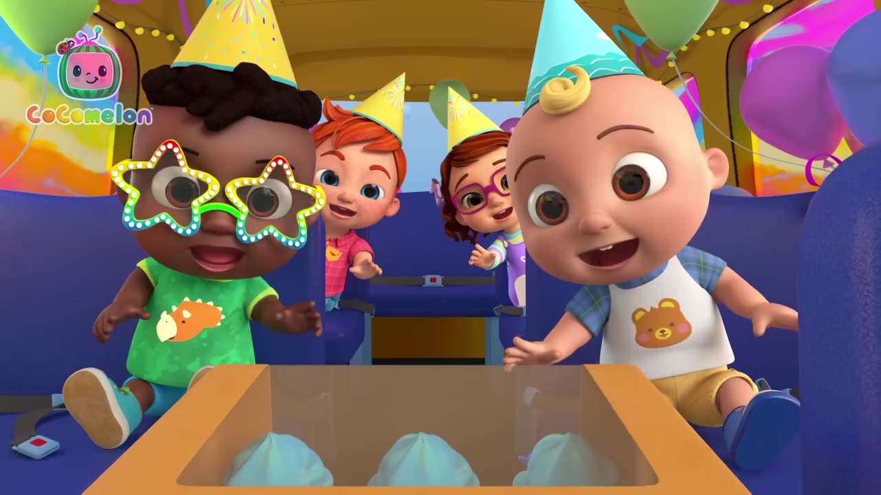Wheels on the Birthday Bus Song! 🎂 Happy Birthday JJ! | CoComelon Nursery Rhymes & Kids Songs