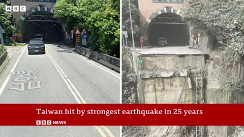 Rescue efforts continue in Taiwan with more than 800 injured in earthquake | BBC News