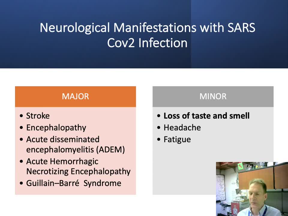 Neurological complication of COVID-19 and vaccinations - Dr. K. Ess