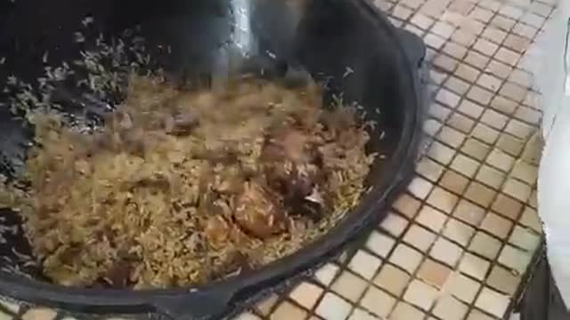 Pilaf. Uzbek food. Calorie foods.