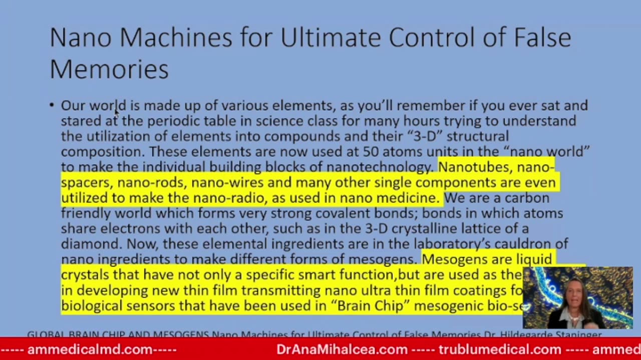 Presentation by Dr. Mihalcea MD PhD at TRUTH TO BE TOLD Targeted Individuals Symposium Jan 2024