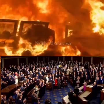 Israel is burning hospital patients alive while the corrupt Politicians of Jewish AIPAC bribes$ celebrate a war criminal