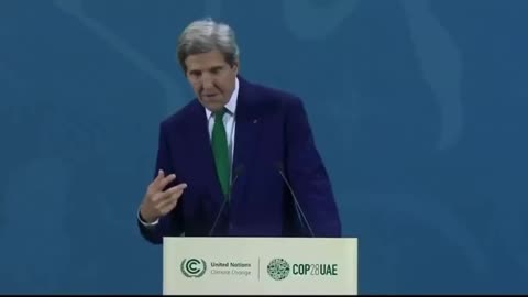 Liar liar… Criminal John Kerry speaking at COP28UAE.