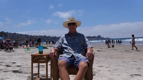 The Beach Captain in Time-Lapse. La Jolla Shores, California. TL 007