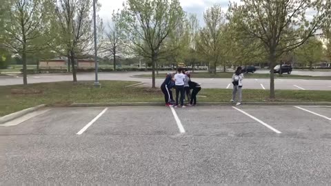 Kids Parking Lot Fight