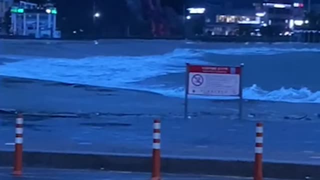 What happens when a typhoon comes to Korea