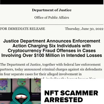 NFT SCAMMER ARRESTED