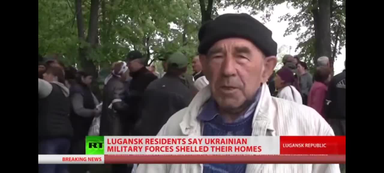 Speaks out about how the UkrainianArmy shelled and killed his neighbour