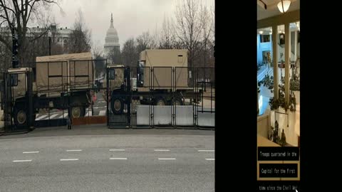 Troops Sleeping In Washington DC Capitol Building