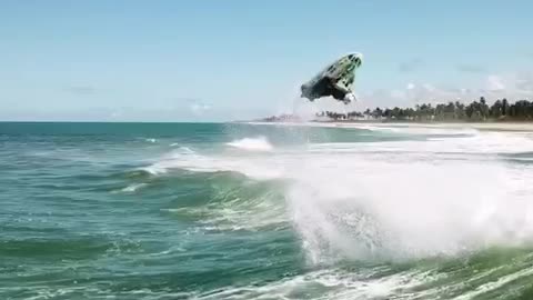 Backflip on a jet ski