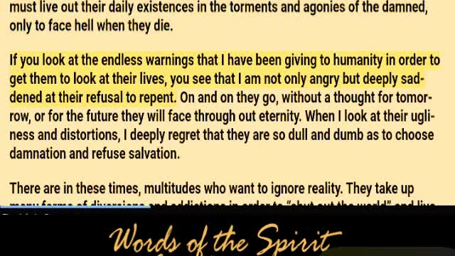 Words of the Spirit. Aug 7 2022