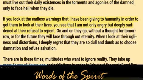 Words of the Spirit. Aug 7 2022