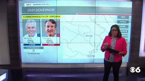 New heat map tool for tracking election results.