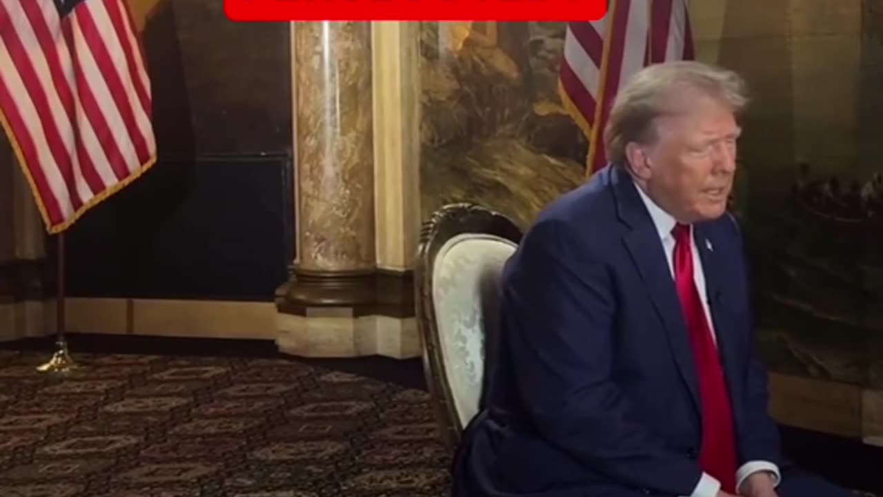 PRESIDENT Donald J Trump doing an interview tonight at Mar-a-Lago! TRUMP-VANCE 2024! #MAGA