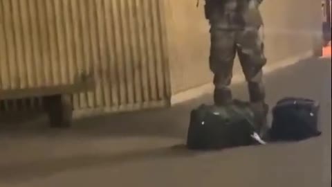 Soldier surprises his baby