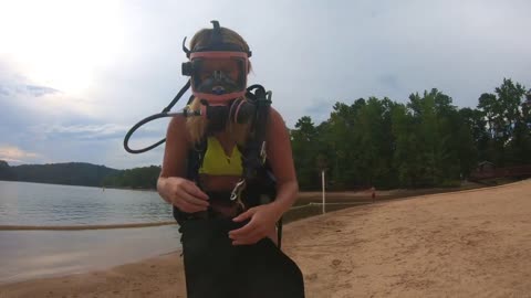 Metal Detecting While Scuba Diving Popular Swim Spot For Lost Treasure!-3