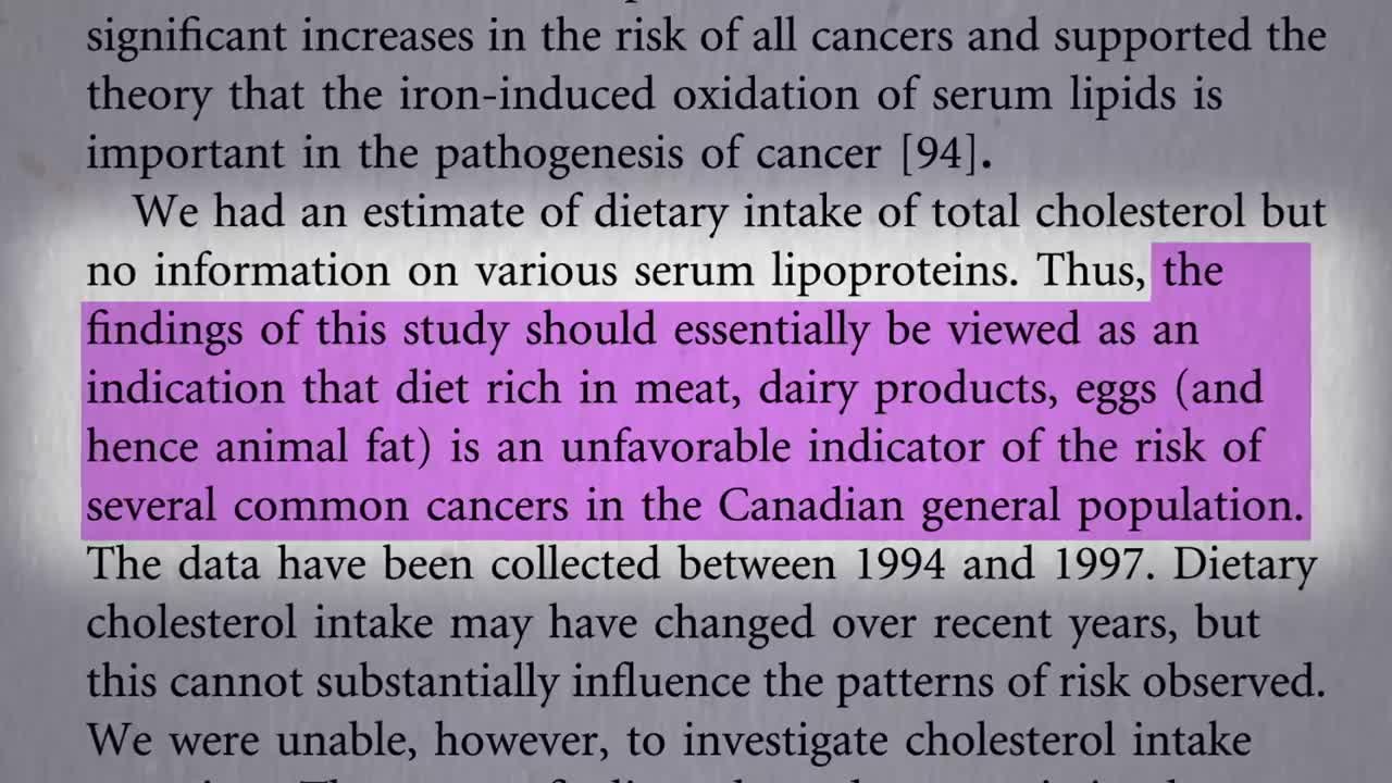 Many things about Diet, Cholesterol and Cancer.