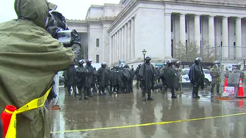 Hero peacefully gets arrested at the Washington state Capitol