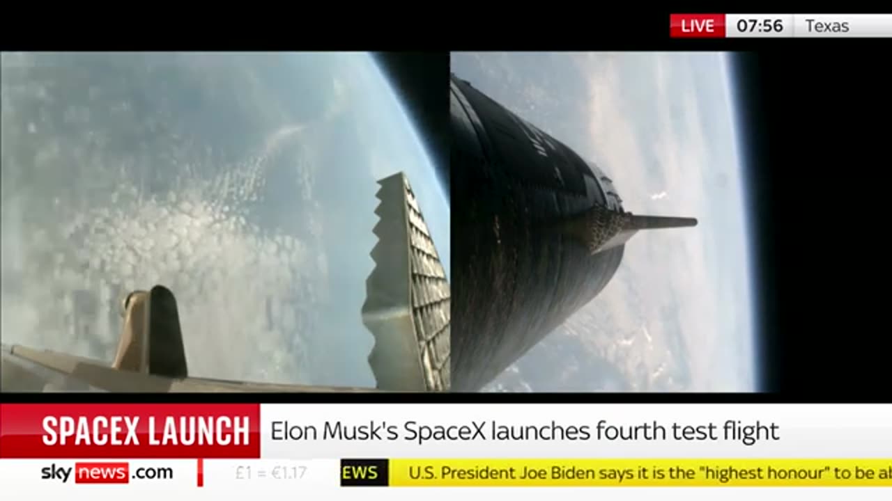 Space X launches biggest rocket ever built for fourth time Sky News