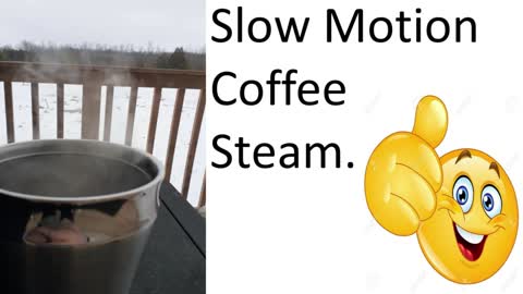 Slow motion coffee