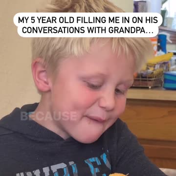 This is what the grandfather said to his grandson!!!