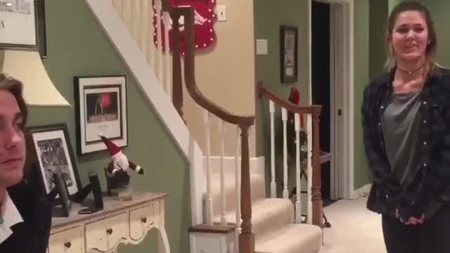 Girl punches dude in the face!