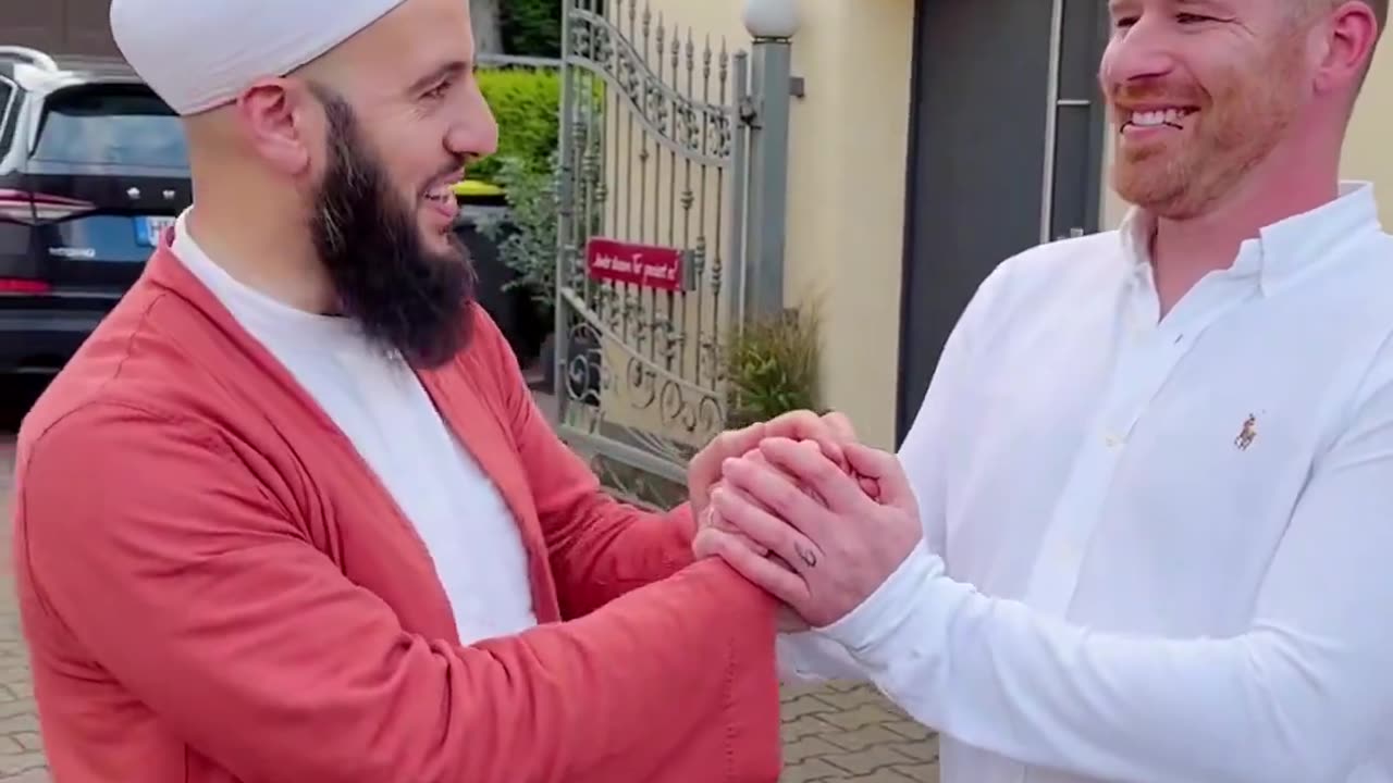 A German father and daughter converted to Islam in Germany. The number of