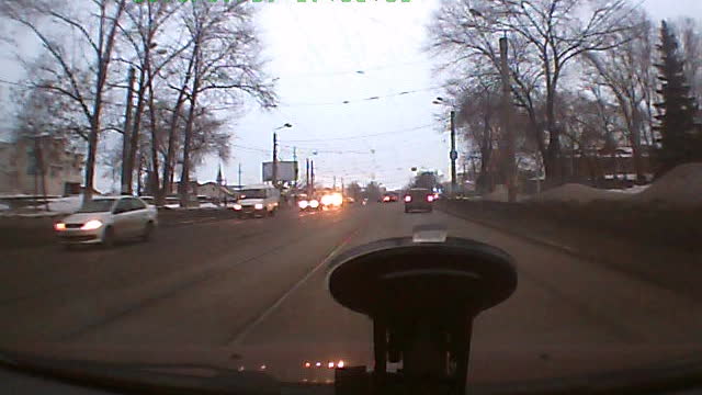 Dashcam captures intense accident on the streets of locomotive Ulyanovsk