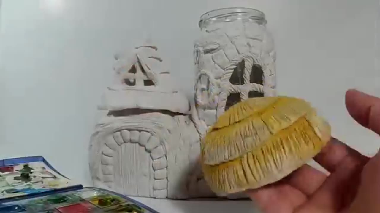 ❣DIY Faux Stones & Wood - Fairy House Jars❣