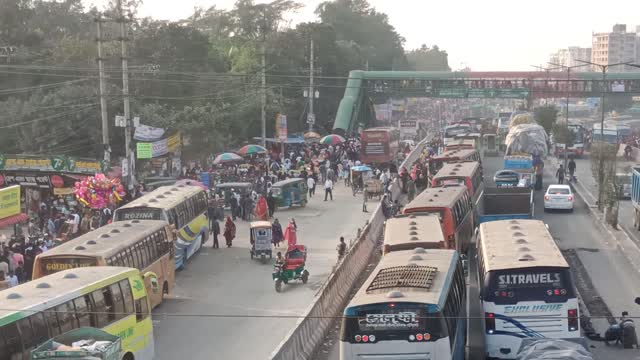 Nobinogor Bus Counter Dhaka Bangladesh