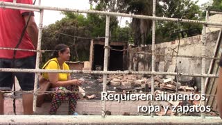 Familias damnificadas en el incendio piden ayudas