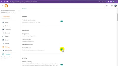 How To Change Custom Domain Redirect To Blogspot Website