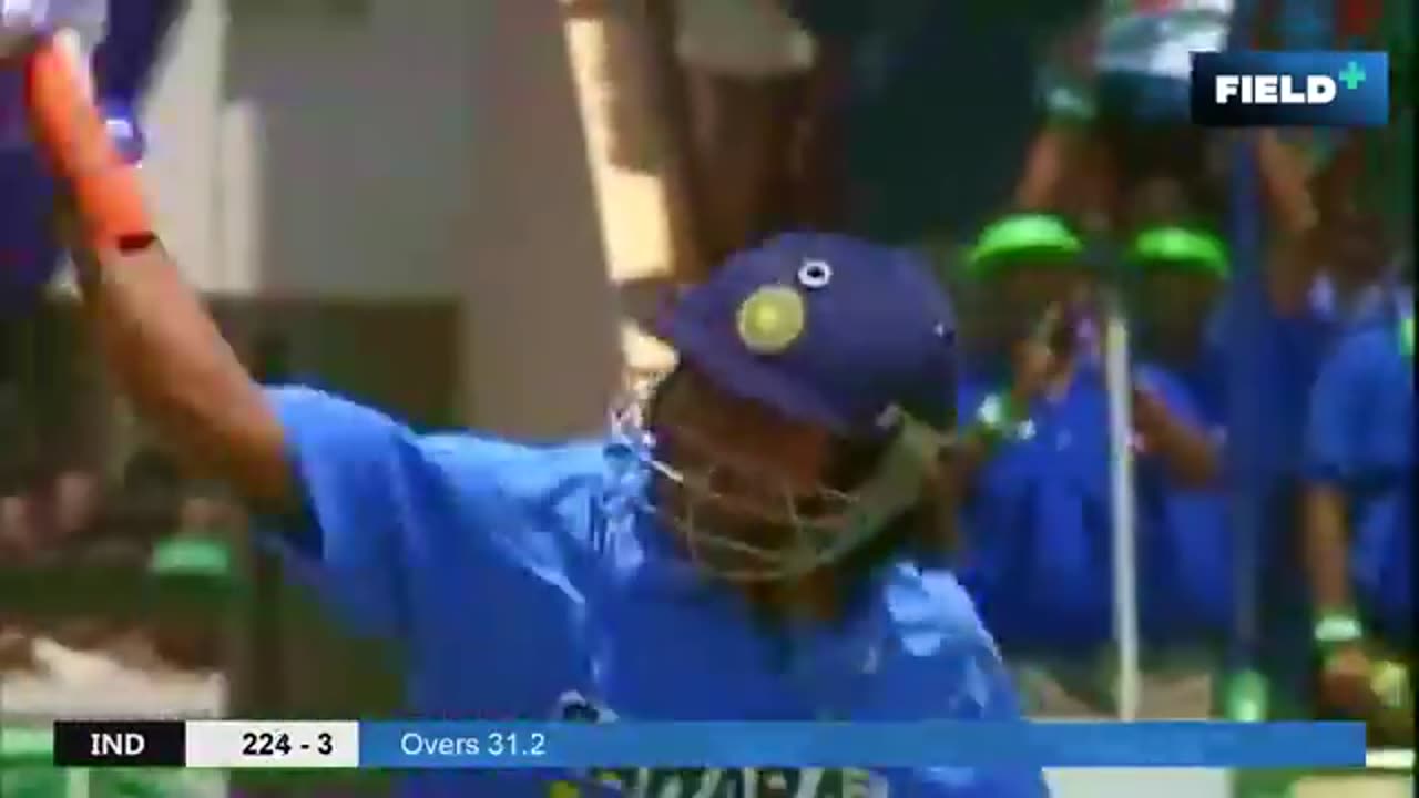 MS dhoni 1st century in International cricket