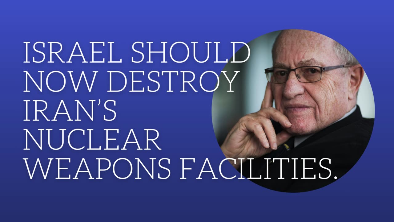 Israel should now destroy Iran's nuclear weapons facilities.