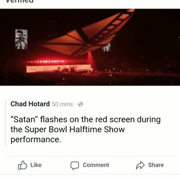 NFL halftime flashes Satan