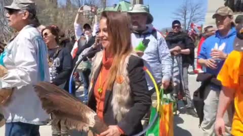 Ottawa Canada: Rolling Thunder freedom convoy April 30, 2022