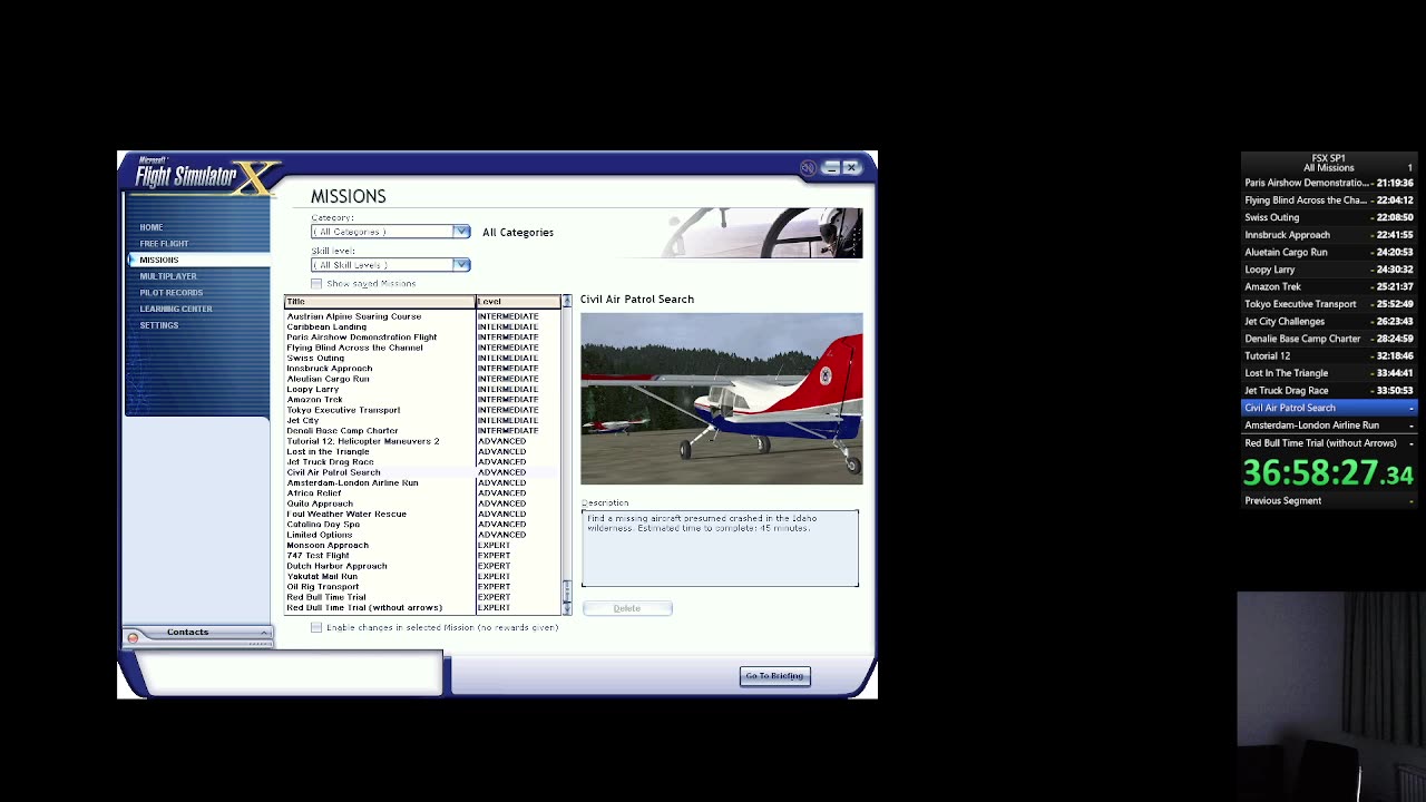 FSX SP1 All Missions Full Run Part 13