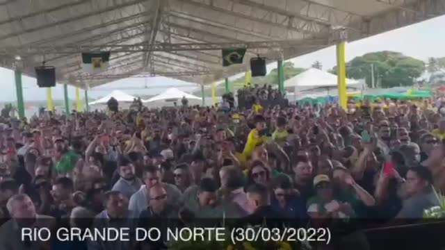 Bolsonaro: Inauguração da estação Cajupiranga, em Parnamirim.