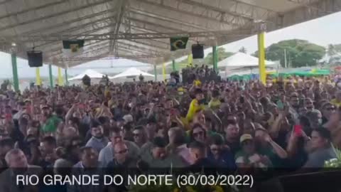 Bolsonaro: Inauguração da estação Cajupiranga, em Parnamirim.