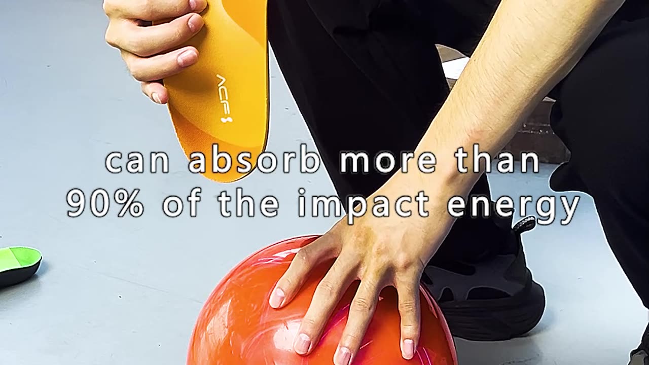 ACF energy-absorbing insoles for safety