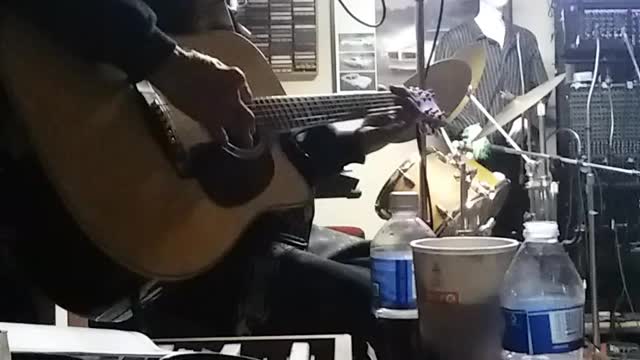 Hippy Jim and John's garage