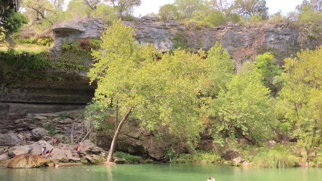 Secret swimming hole in Texas