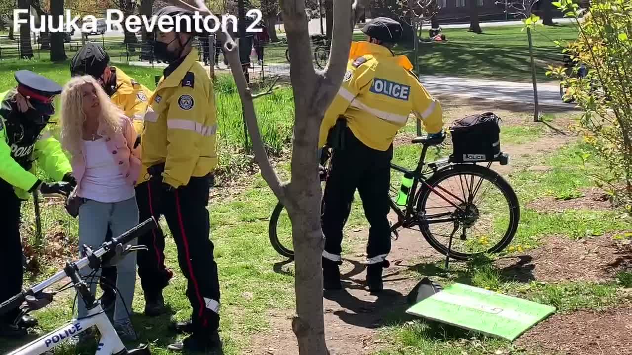 Toronto Police arrested one protestor and hindered cameras views