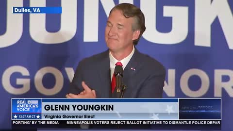 GLENN YOUNGKIN VICTORY SPEECH - CROWD GOES WILD