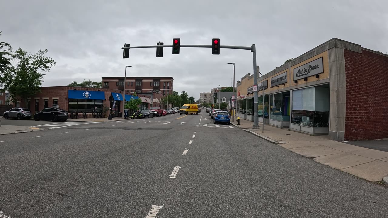 💥Boston Bike Ride from Brookline to BRIGHTON using Chestnut Hill Ave🚴🏻