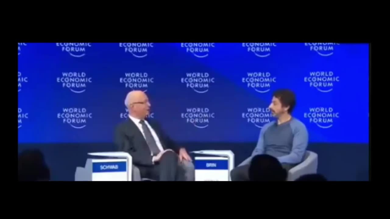 Klaus Schwab, at WEF, asks Sergey Brin if he can imagine a world without elections!